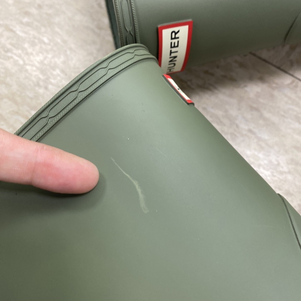 Hunter Boots Womens Size 11 US Green Original Play Tall Rain Waterproof Natural - Picture 5 of 14